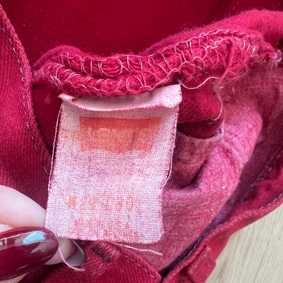 Red Levi 501’s - Picture 4 of 4